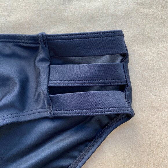 Ocean Blues Strappy Full Coverage Black Bikini Bottoms - Picture 6 of 7